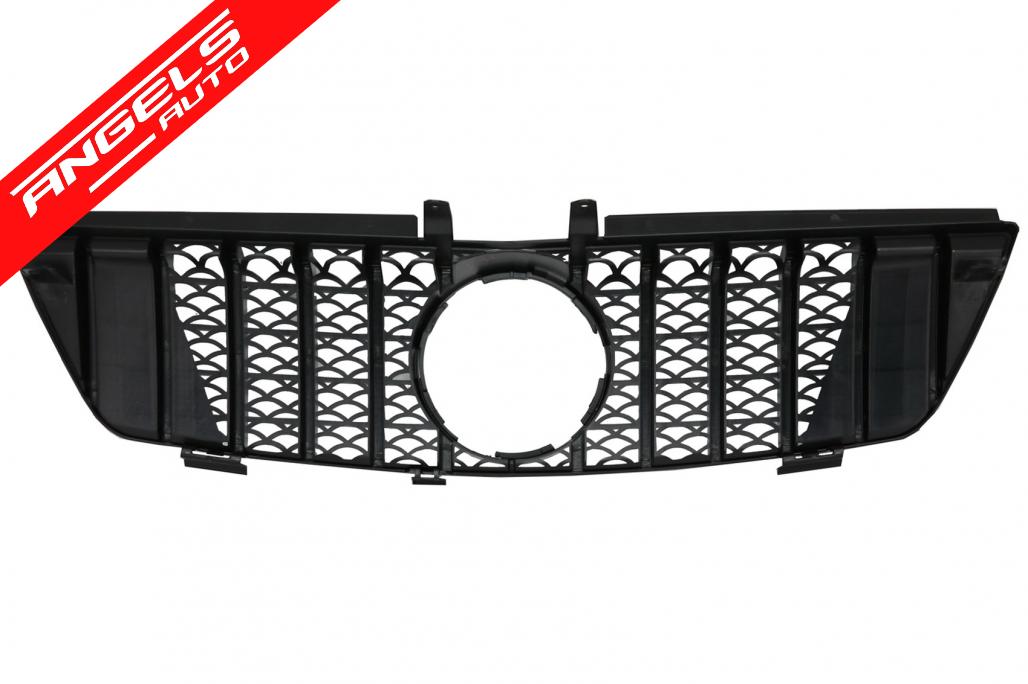 Grila compatibila cu Mercedes ML W164 (2005-2008) Negru Crom GTR Panamericana Design - imagine 2