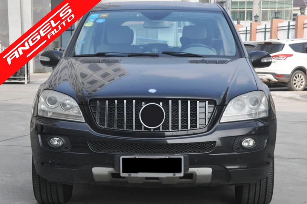 Grila compatibila cu Mercedes ML W164 (2005-2008) Negru Crom GTR Panamericana Design - imagine 5