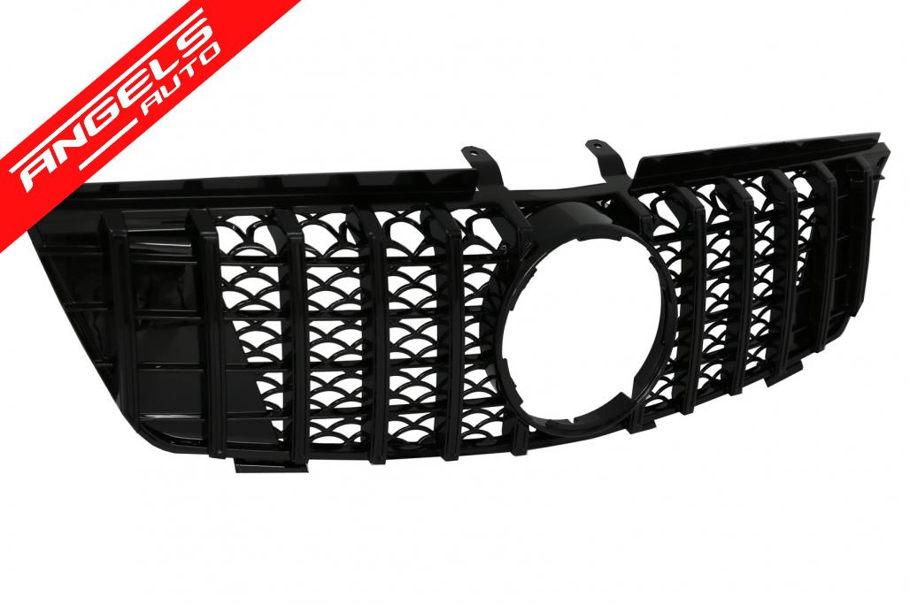 Grila Centrala compatibila cu ML W164 (2008-2011) GT-R Panamericana Design Negru - imagine 2