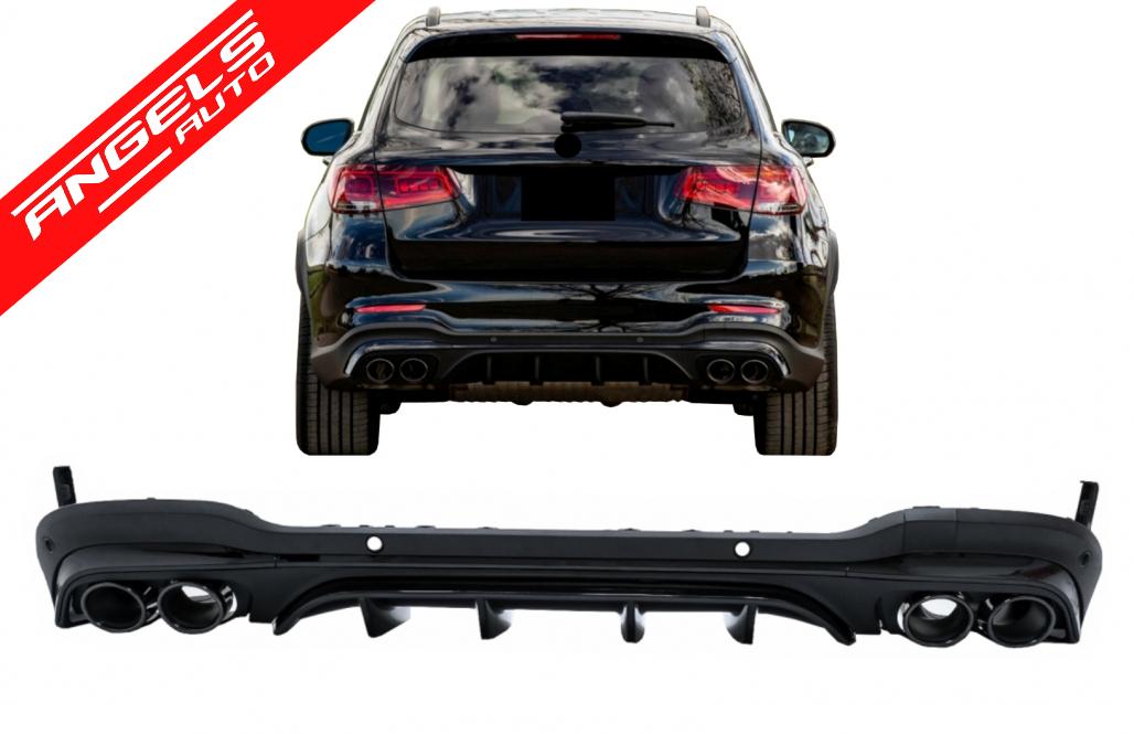 Difuzor Bara Spate compatibil cu Mercedes GLC SUV X253 Facelift (2020-up) GLC43 Look - imagine 8