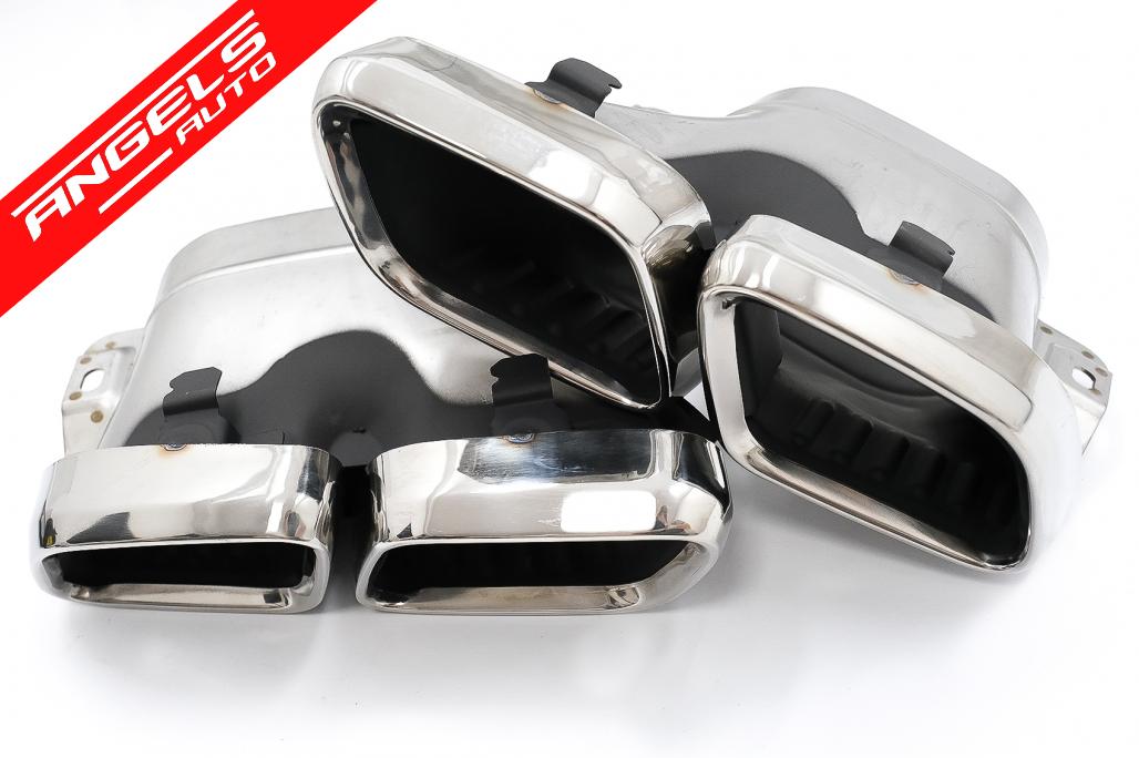 Difuzor Bara Spate cu Tobe Crom compatibil cu Mercedes GLC X253 SUV (2020+) GLC63 - imagine 6