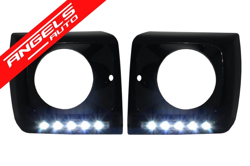 Carcasa faruri cu Lumini LED compatibila cu Mercedes G-class W463 (1989-Up) G65 Look - imagine 4