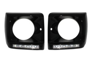 Carcasa faruri cu Lumini LED DRL compatibila cu Mercedes G-class W463(1989-) G65 Look