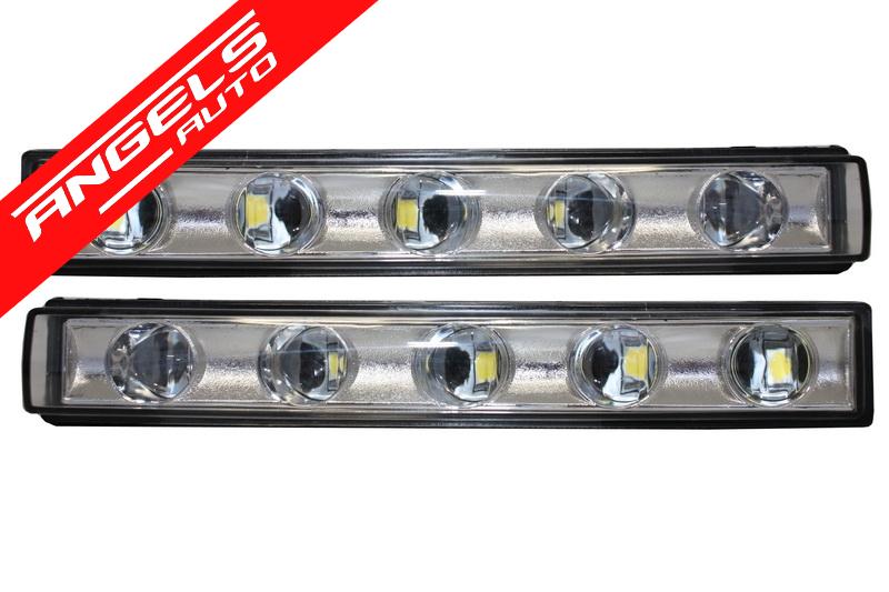 Carcasa faruri cu Lumini LED DRL compatibila cu Mercedes G-class W463(1989-) G65 Look - imagine 5