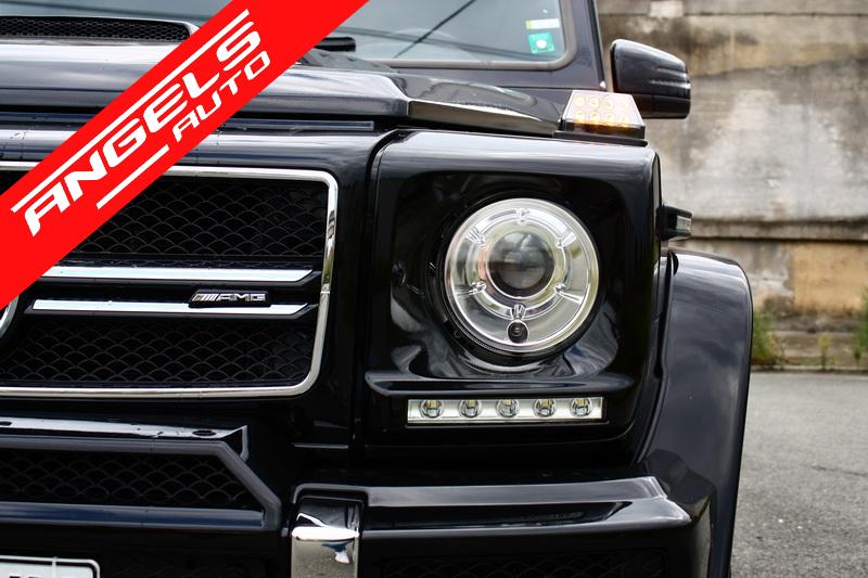 Carcasa faruri cu Lumini LED DRL compatibila cu Mercedes G-class W463(1989-) G65 Look - imagine 7