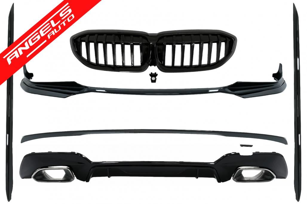 Pachet Extensii compatibil cu BMW G20 Sedan (2018-2022) M340i Look Negru Lucios