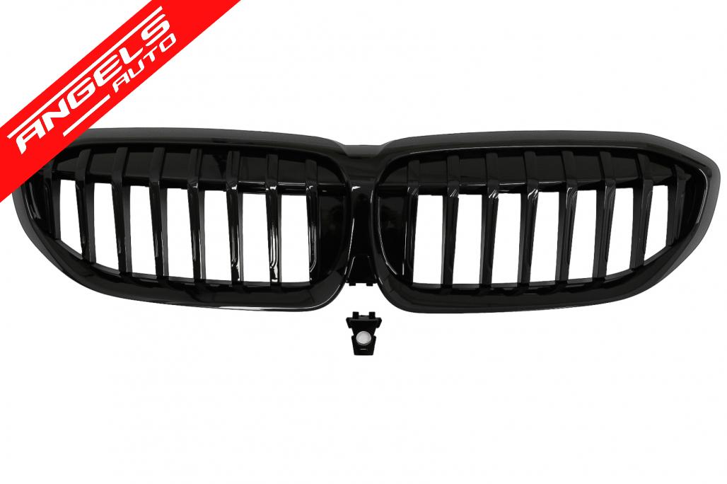 Pachet Extensii compatibil cu BMW Seria 3 G20 Sedan (2018-2022) M340i Look Negru Lucios - imagine 6