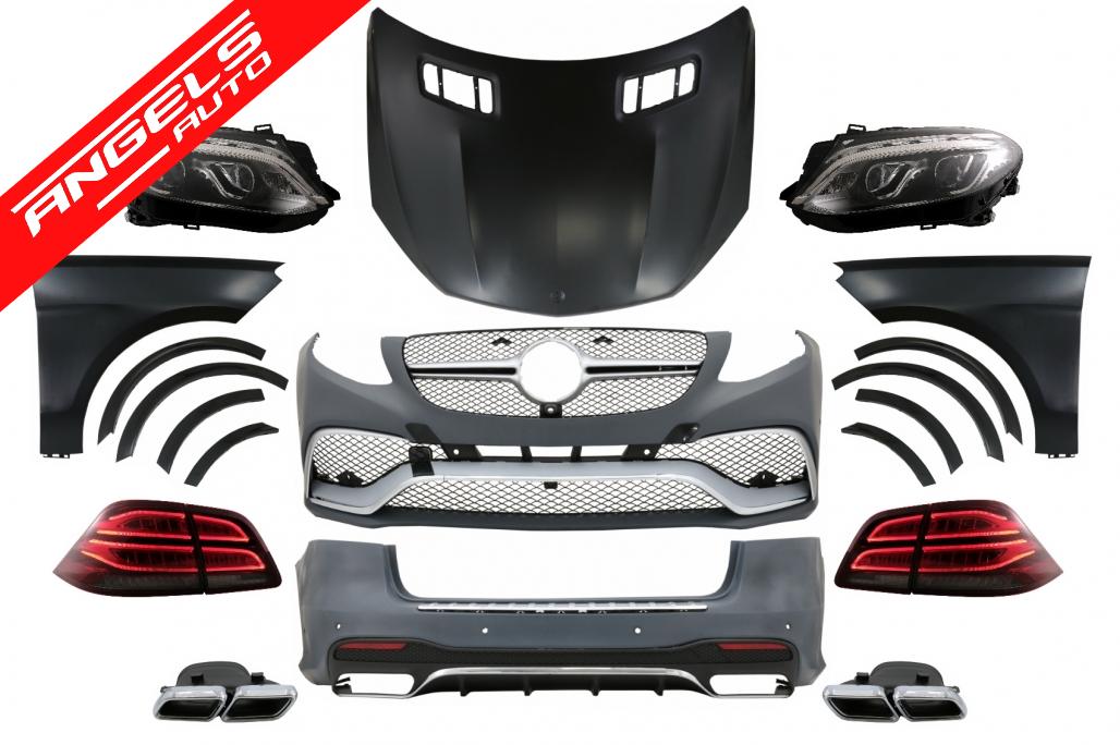 Kit Exterior Complet compatibil cu Mercedes M-Class W166 (2012+) Conversie la GLE