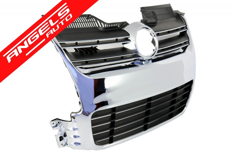 Grila Centrala compatibila cu VW compatibila cu Golf 5 V (2003-2009) Crom R32 Look - imagine 2