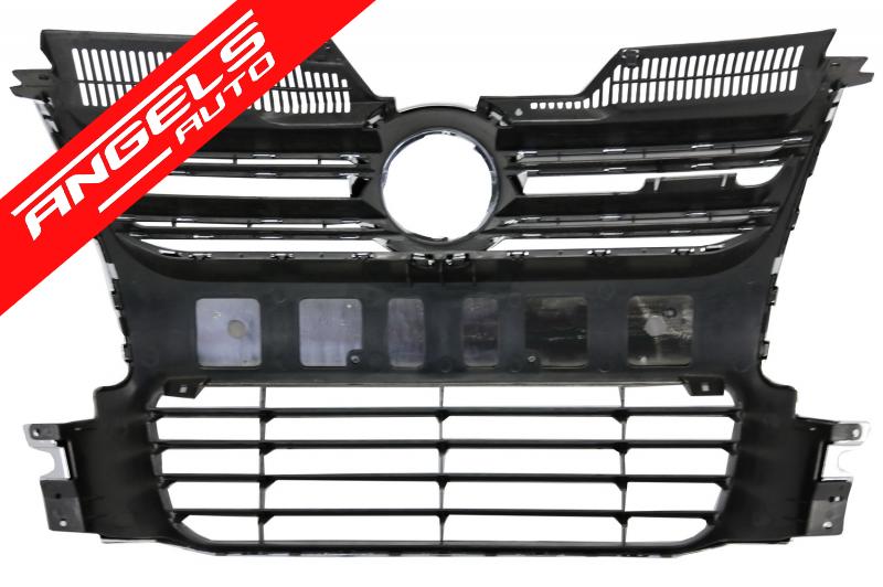 Grila Centrala compatibila cu VW compatibila cu Golf 5 V (2003-2009) Crom R32 Look - imagine 4