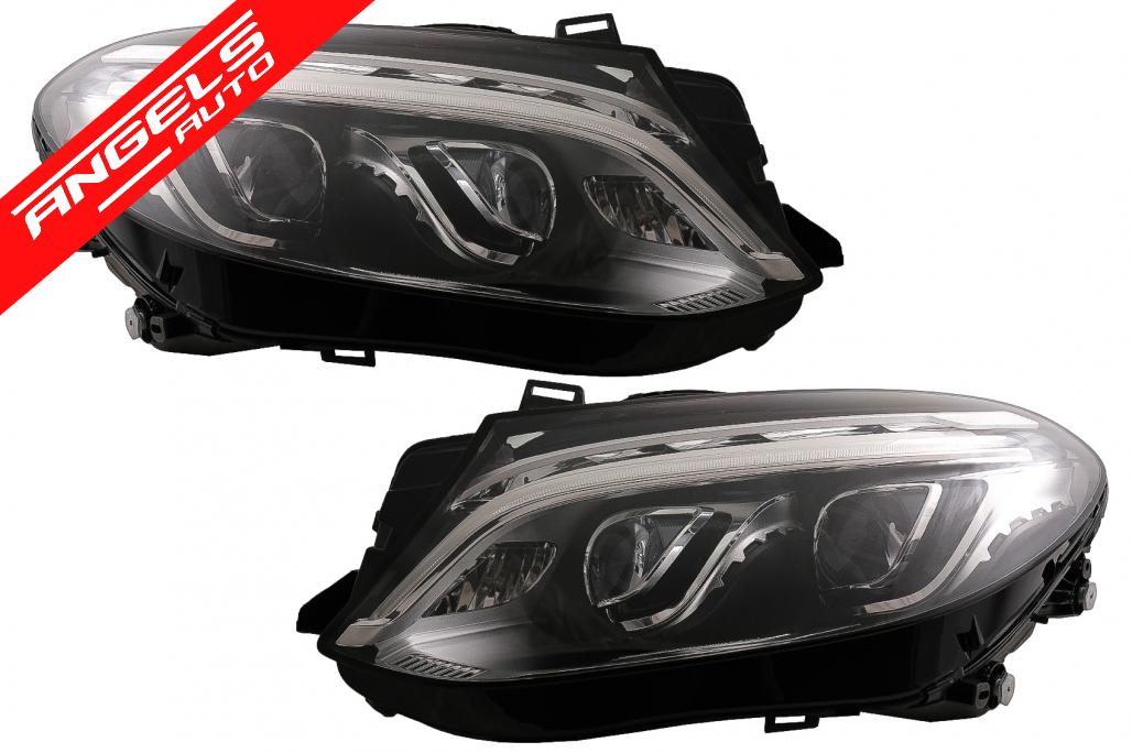 Faruri Full LED compatibile cu Mercedes M-Class W166 (2012-2015)doar conversie la GLE