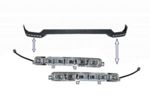 DRL Lumini de zi Prelungire Bara Fata compatibil cu Mercedes G-Class W463 AMG