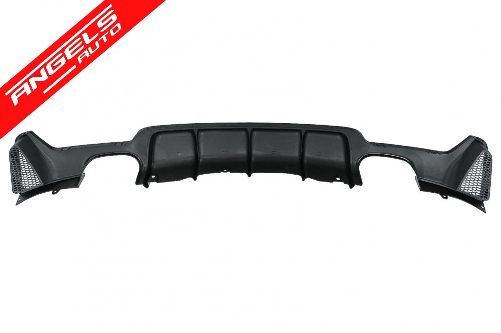 Difuzor Bara Spate Evacuare Dubla compatibil cu BMW 4 F32 F33 (2013-up) Negru Lucios - imagine 6