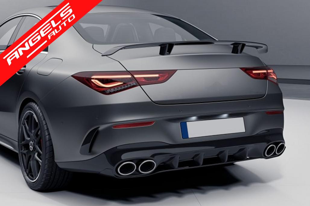 Difuzor Bara Spate cu Tobe compatibil cu Mercedes X118 C118 (2019-up) CLA45S Look - imagine 8