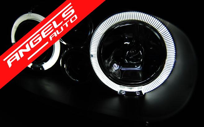 Faruri ANGEL EYES compatibile cu VW Golf 4 (09.1997-09.2003) Negru - imagine 4