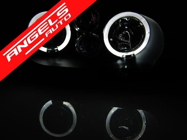 Faruri ANGEL EYES compatibile cu VW Golf 4 (09.1997-09.2003) Negru - imagine 5