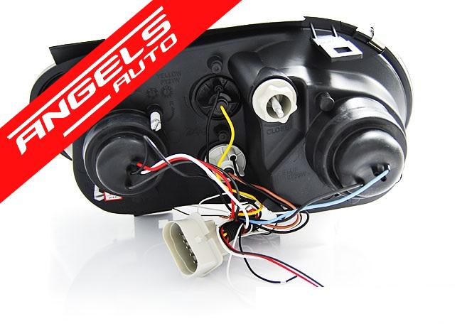 Faruri ANGEL EYES compatibile cu VW Golf 4 (09.1997-09.2003) Negru - imagine 7