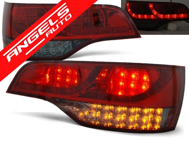 Stopuri LED compatibile cu Audi Q7 (2006-2009) Rosu-Fumuriu - imagine 6