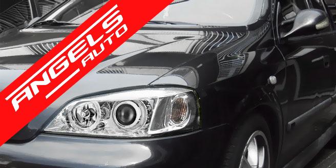 Faruri Angel Eyes compatibile cu Opel Astra G 1997-2004 Interior Crom - imagine 4