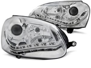 Faruri XENON compatibile cu VW compatibile cu Golf 5 (2003-2007) Crom