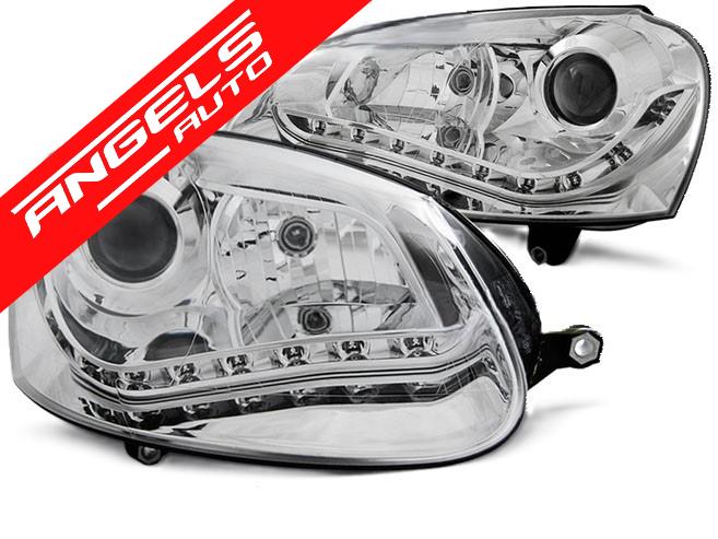 Faruri XENON compatibile cu VW compatibile cu Golf 5 (2003-2007) Crom