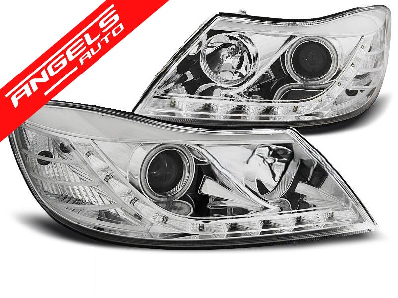 Faruri DAYLIGHT compatibile cu Skoda OCTAVIA (2009-2012) Crom