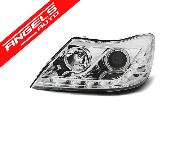 Faruri DAYLIGHT compatibile cu Skoda OCTAVIA (2009-2012) Crom - imagine 3