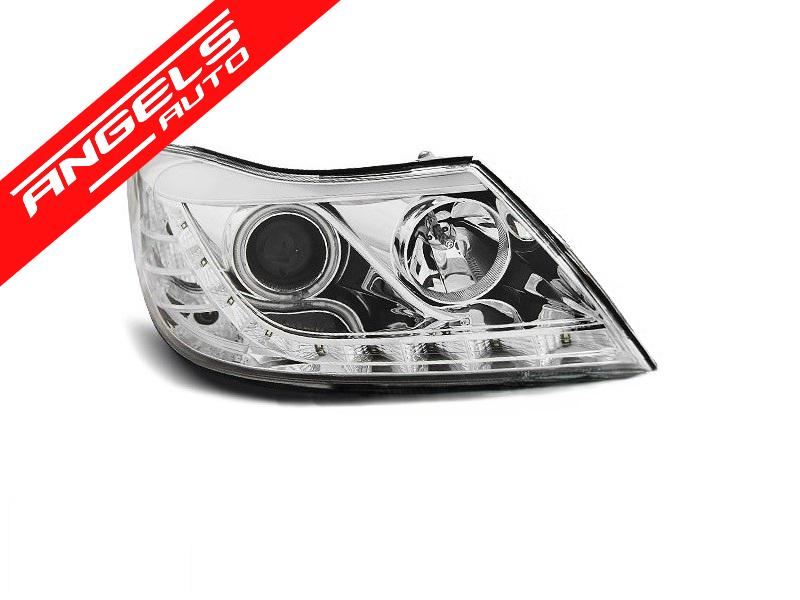 Faruri DAYLIGHT compatibile cu Skoda OCTAVIA (2009-2012) Crom - imagine 2