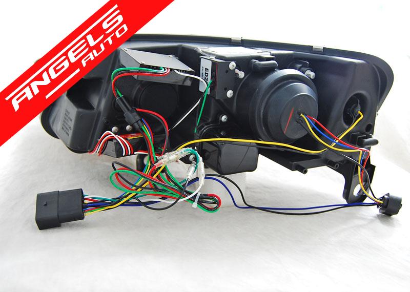 Faruri Xenon TUBE LIGHT Tru DRL Negru compatibile cu Audi A6 C6 (2004-2008) - imagine 5