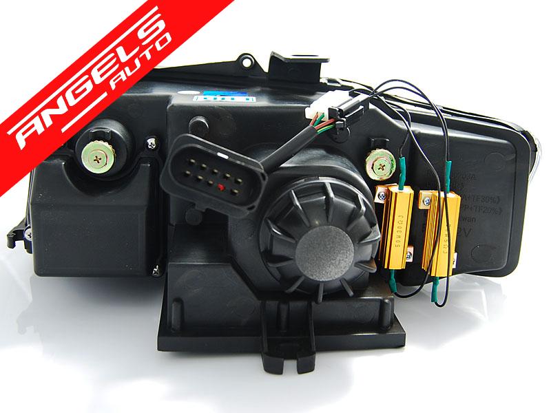 Faruri TUBE LIGHT compatibile cu Audi A4 (2000-2004) Crom - imagine 5
