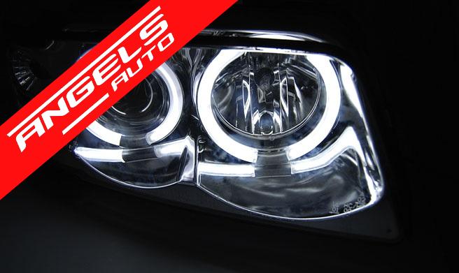 Faruri ANGEL EYES CCFL compatibile cu Audi A4 1994-1998 - imagine 2