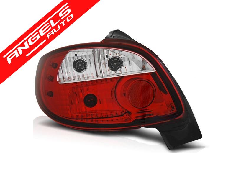 Stopuri compatibile cu PEUGEOT 206 Hatchback 3D 5D (10.1998-up) Rosu-Alb - imagine 2