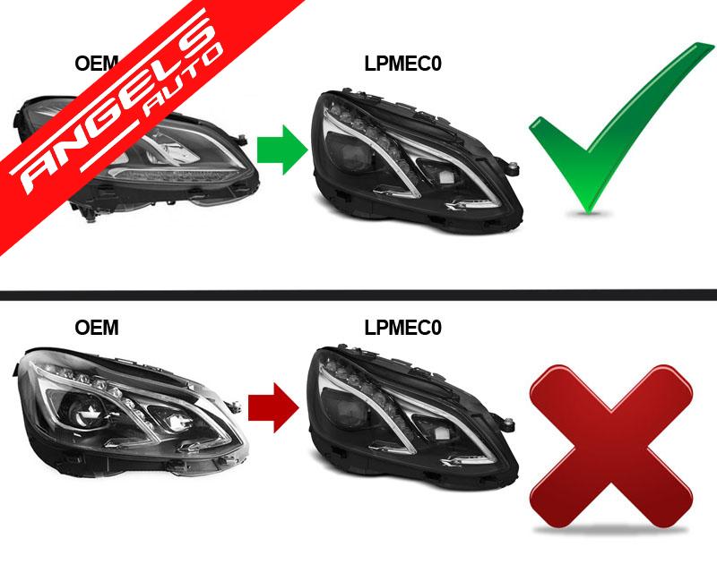 Faruri LED compatibile cu Mercedes E-class W212 2013-2016 - imagine 5