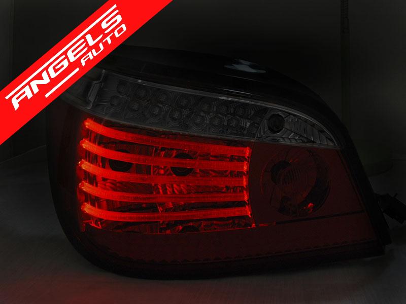 Stopuri LED SEQ compatibile cu BMW E60 (07.2003-2007) Rosu Fumuriu - imagine 2