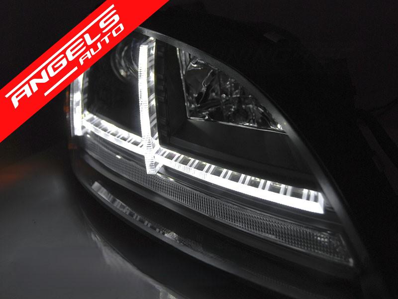 Faruri XENON Faruri LED DRL SEQ compatibile cu Audi TT 8J (2006-2010) Negru - imagine 2