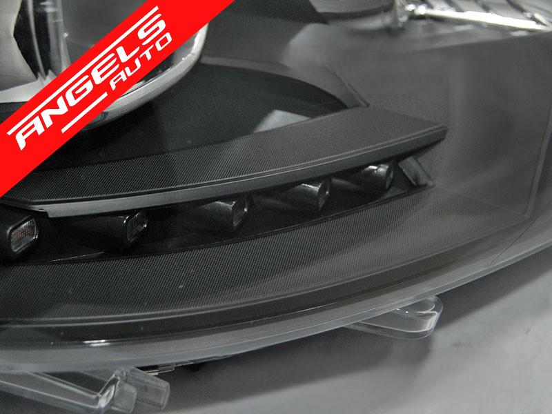 Faruri TRU DRL compatibile cu VW Transporter T5 (2010-2015) Negru - imagine 2