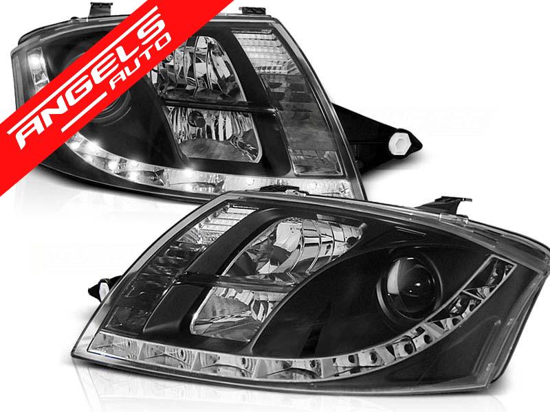Faruri LED compatibile cu Audi TT 1999-2005 Black - imagine 2