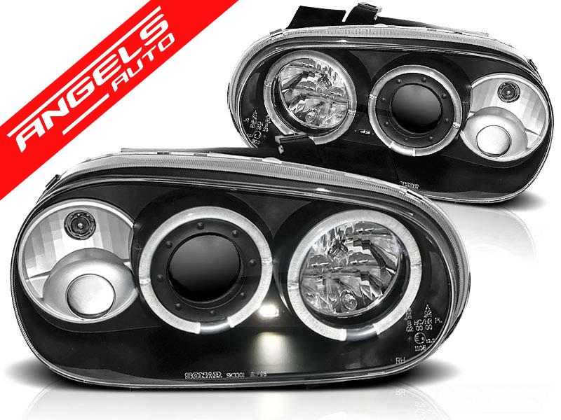Faruri ANGEL EYES compatibile cu VW compatibile cu Golf 4 Black - imagine 4