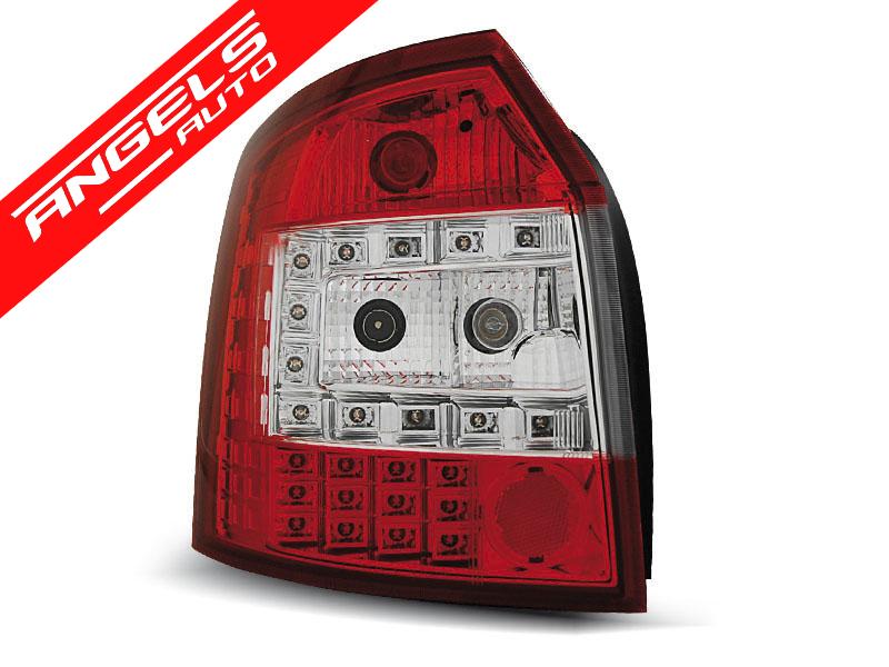 Stopuri LED compatibile cu Audi A4 Avant (2000-2004) Rosu Alb - imagine 2