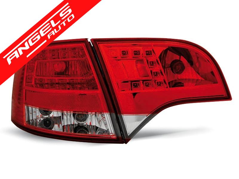 Stopuri LED compatibile cu Audi A4 B7 Avant (11.2004-03.2008) Rosu Alb - imagine 2