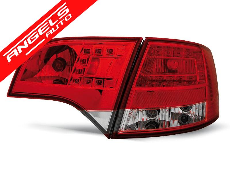 Stopuri LED compatibile cu Audi A4 B7 Avant (11.2004-03.2008) Rosu Alb - imagine 3