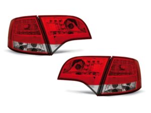 Stopuri LED compatibile cu Audi A4 B7 Avant (11.2004-03.2008) Rosu Alb