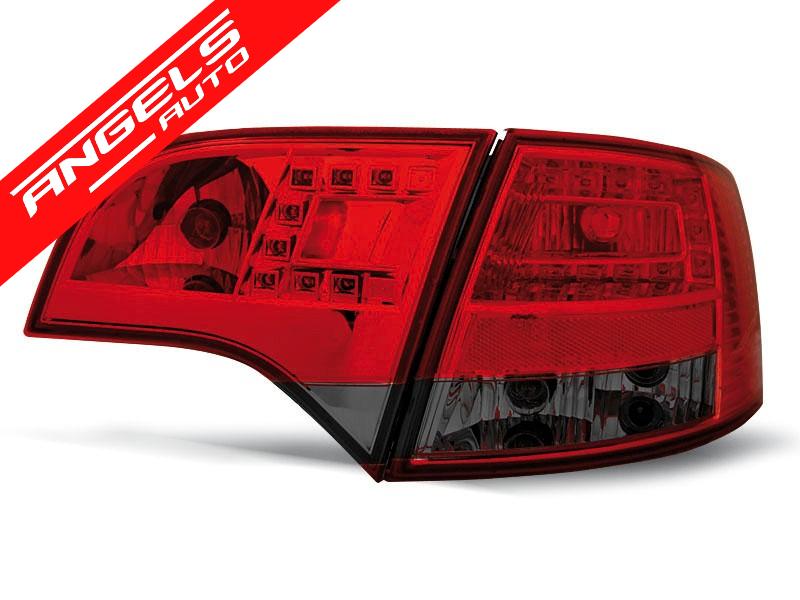 Stopuri LED compatibile cu Audi A4 B7 Avant (11.2004-03.2008) Rosu Fumuriu - imagine 3