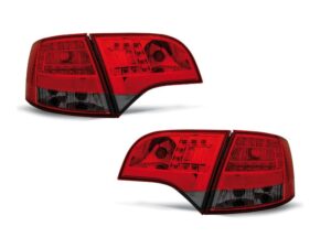 Stopuri LED compatibile cu Audi A4 B7 Avant (11.2004-03.2008) Rosu Fumuriu