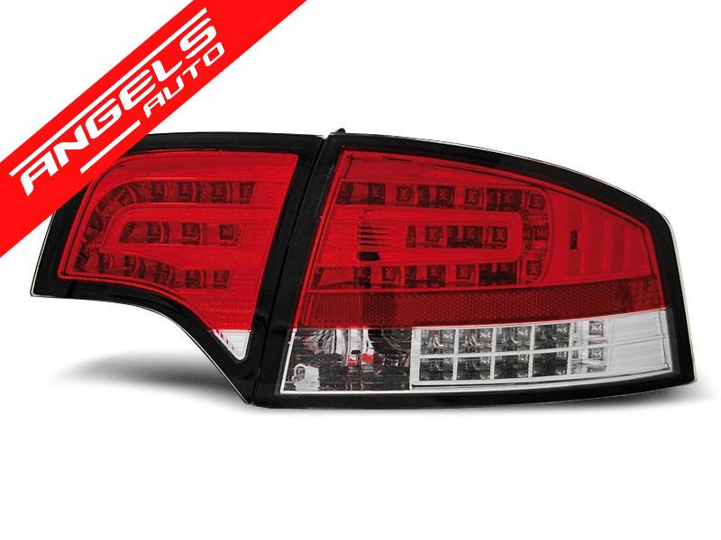 Stopuri LED compatibile cu Audi A4 B7 (11.2004-03.2008) Rosu Alb - imagine 3