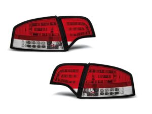 Stopuri LED compatibile cu Audi A4 B7 (11.2004-03.2008) Rosu Alb