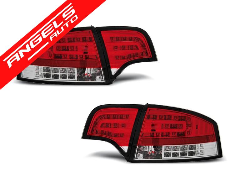Stopuri LED compatibile cu Audi A4 B7 (11.2004-03.2008) Rosu Alb