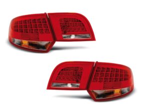 Stopuri LED Rosu Alb potrivite pentru compatibile cu Audi A3 8P 04-08 SPORTBACK