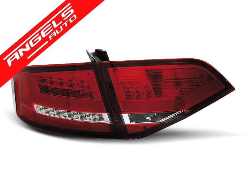 Stopuri LED compatibile cu Audi A4 B8 (2008-2011) Sedan Rosu Alb - imagine 2
