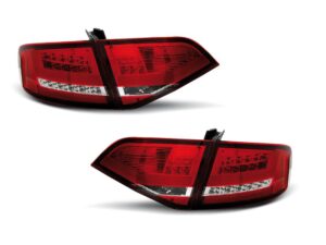 Stopuri LED compatibile cu Audi A4 B8 (2008-2011) Sedan Rosu Alb